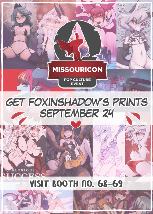 Just a lil announcement, if you’re in the States then in a month’s time you’ll have the rare occasion to grab some of mine and Kuki’s prints at the Missouricon on booth 68-69!Unfortunately we won’t be there in person but