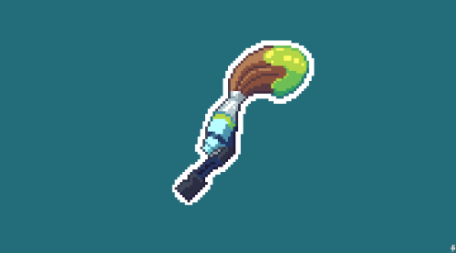 473. Inkstill feelin the splatoon art urge, so here is a pixelled inkbrush