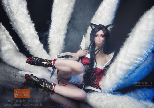 vandych:  cosplay Ahri  from league of legends Real 9 tailph Vandych Erotic cosplay is my soul hobby, not a matter of profit, hence all content on my site www.vandych.com is absolutely free. I do this for a long time using my own funds and will continue