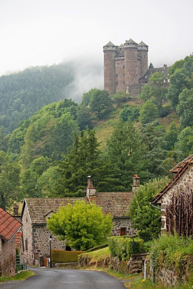 bluepueblo:  Hill Castle, Auvergne, France photo via global 
