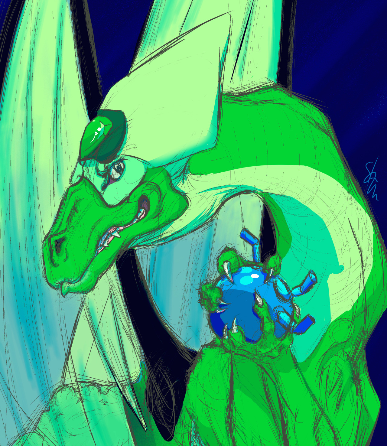 cinnamonroell:  Peridot from Steven Universe as a dragon.Who wouldn’t want to cradle