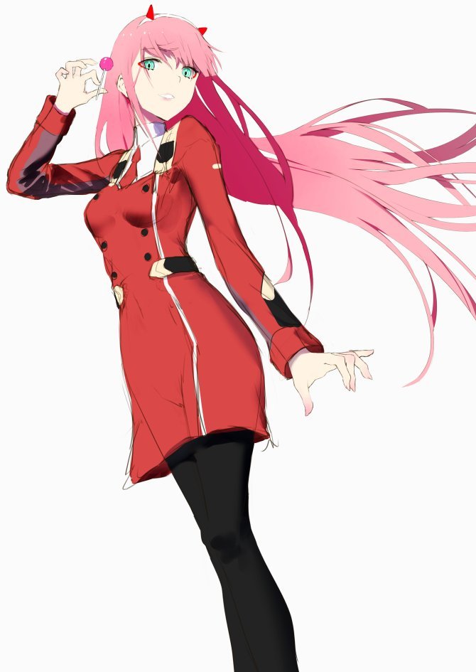 memeppoi:  ゼロツー落書き～～～ pic.twitter.com/ZCgUFNtfXV— 羽織イオ