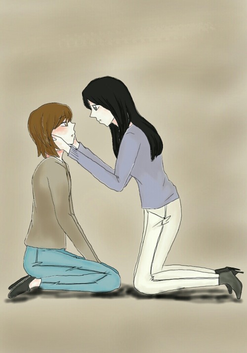 Tried making a fan art of No-rae and Seol-a