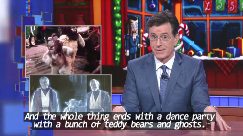 wookieekisses: sandandglass: Stephen Colbert explains Star Wars XD