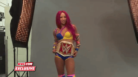 deethydeethy:  Sasha Banks’ first photoshoot as WWE Women’s Champion. 
