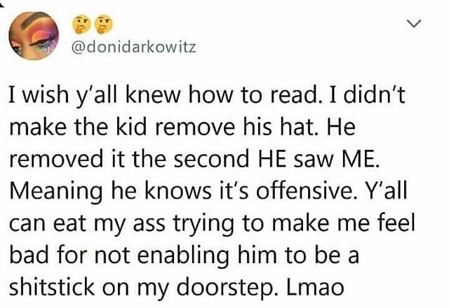 cloudfreed:  feministism:    He knows he’s racist LMAO 