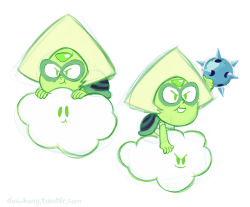 dou-hong:  Peritu thinks you’re all a bunch of clods! Girby | Peritu | Princess Sapphire and her Roombas | Roomba | Stevio + Connuigi | Cat-Stevio | Spiny Weep Teeps ||| bonus sketches 