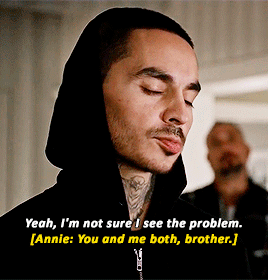 You Took My Death Bensonstablers Annie And Rio In 1x05