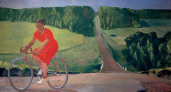 Urgetocreate:  Alexander Deyneka - The Farmer On A Bicycle - 1935 