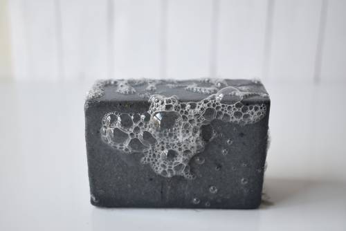 Unscented Charcoal Soap // ADKHighPeaksBeauty