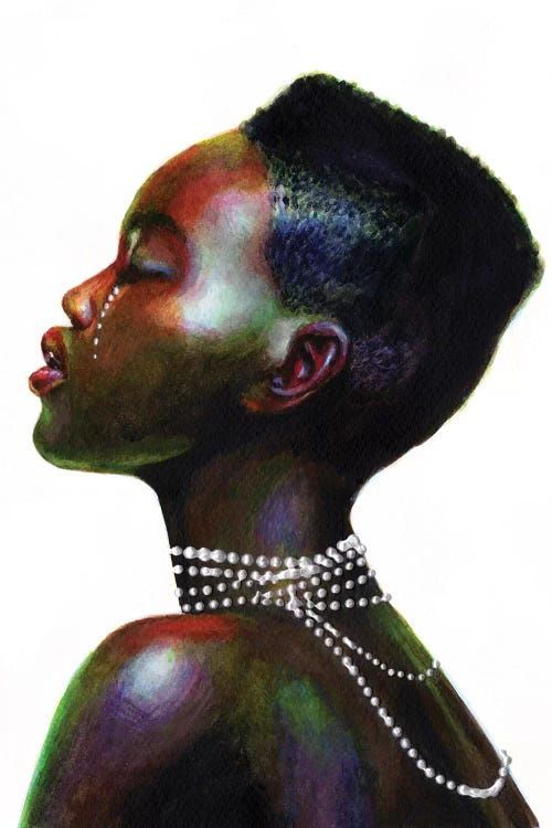 fyblackwomenart:     White Pearl by Olesya