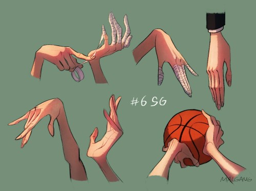 malgang: Hand shape study of kiseki no sedai!These are my personal images of them—- Midorima: beau