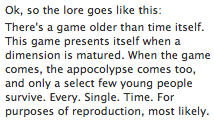 my-stereo-heart-beats-for-you:  so-many-feels-of-so-many-fandoms:  underhuntressmoon:  technicolorsurrealism:  SOMEONE ACTUALLY EXPLAINED HOMESTUCK TO ME.  PUBLIC SERVICE ANNOUNCEMENT FOR MY FOLLOWERS WHO ARE NOT HOMESTUCK  THIS IS HOMESTUCK?!  Yeah it’s