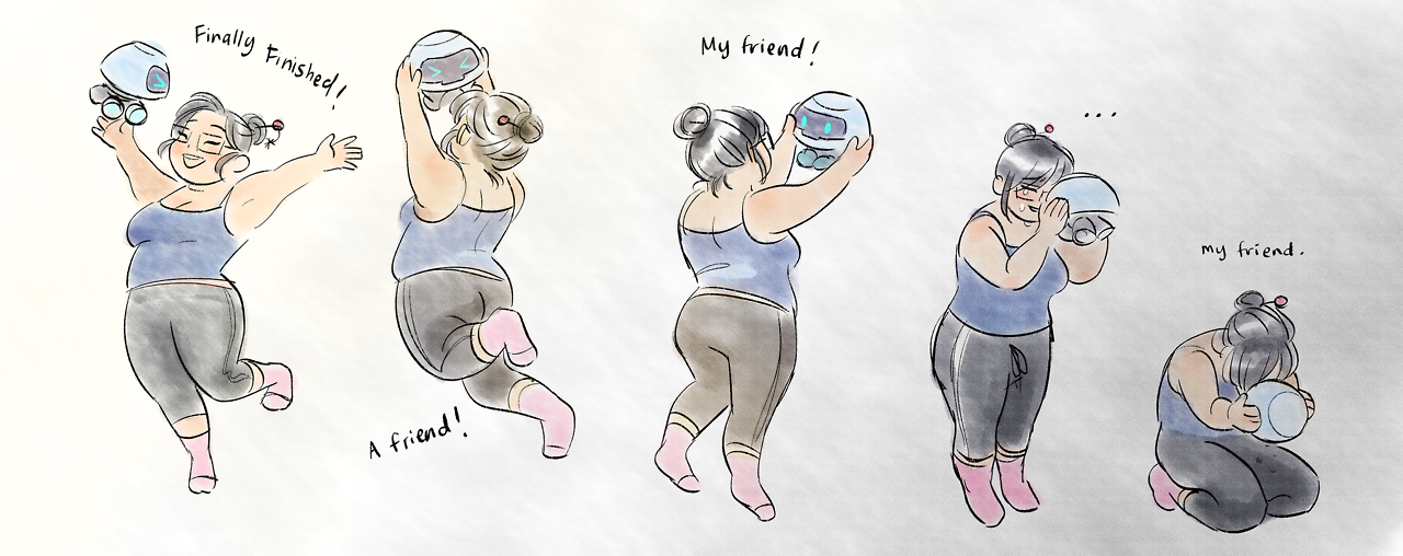 puptum: How I imagine the creation of Mei’s Snowball during her time at Ecopoint: