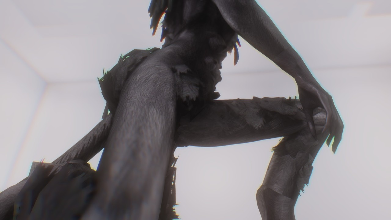 immersivebodies:  Here are some more close-up shots. The fur on the legs is at the