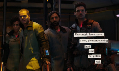 jessequicx:The Expanse crew in A Guide to Troubled BirdsBonusand 