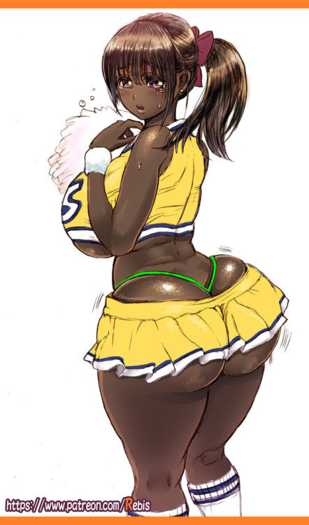 rebisdungeon:  Tisha, an ebony cheerleader adult photos