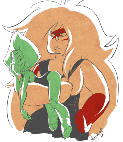 peridugh:  “now she can easily sleep on one of Jasper’s arms” - @cheetorito 