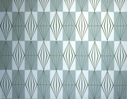 Paul McCobb (American; 1917–1969)Prism Blocks Screen-printed wallpaper, 1953 From F. Schumacher &amp