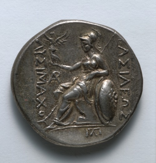 cma-greek-roman-art: Tetradrachm: Athena (reverse), 323-281 BC, Cleveland Museum of Art: Greek and R