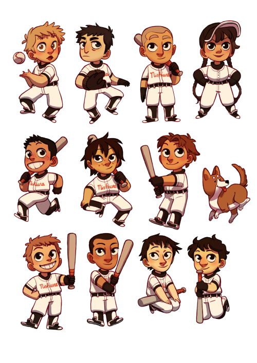 I’ve wanted to do a sticker sheet for the ENTIRE TEAM+ and now! I have! or well not physically yet b