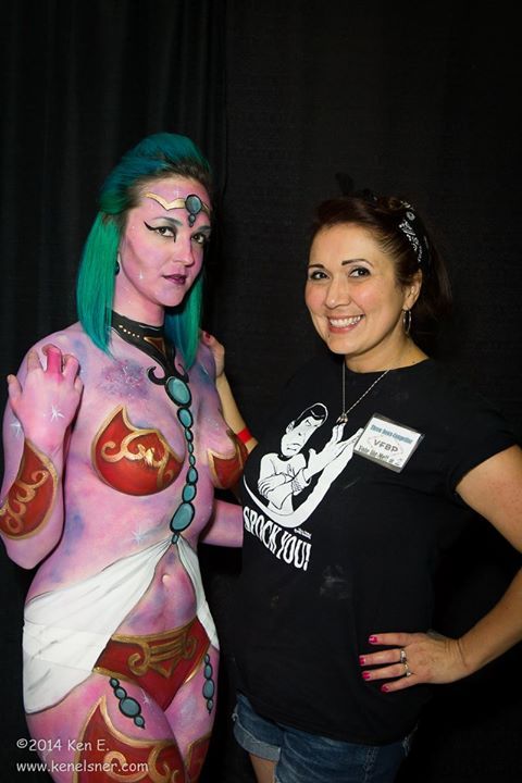 danny-cee-:  toastee227:  “Goddess of the Galaxy” by 1st prize winner Jasmine Ringo. Photography by Ken Elsner. I’m so grateful I had the opportunity to model for the Las Vegas Bodypaint Throwdown Jamtacular at the Art-N-Ink Expo. It was