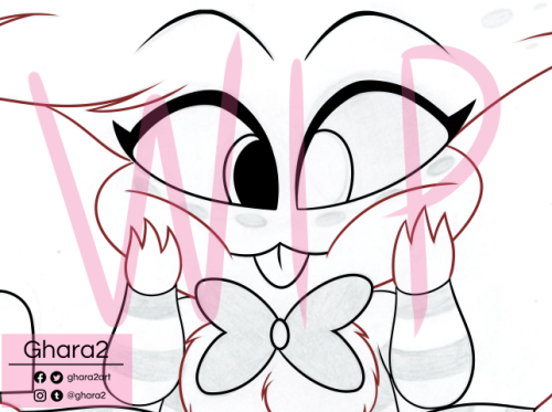 Currently drawing Baby Angel Dust aaaa he is adorable <3 I’m planning to put this design on