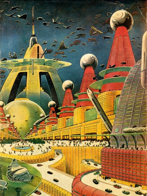 The vibrant alien cityscapes of Frank R. Paul (1884-1963).