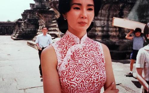 On the set of In the Mood for Love.