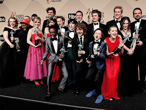 ‘Stranger Things’ cast members, recipients of the Outstanding Performance by an Ensemble