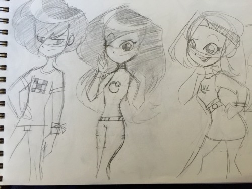 K This Is Tori With Some Of My Cousins OCs. I Was Practicing Outfits. Left To Right: Adrian, Tori, Cherry.