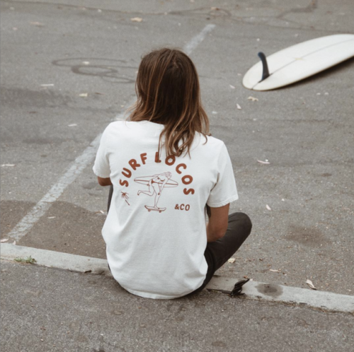 pre surf parking lot hang in the &ldquo;wave chaser tee&rdquo; ✌ // link in bio to shop