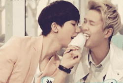 sungyeowl:   cotton candy kiss ♡ KevWoo ver.   