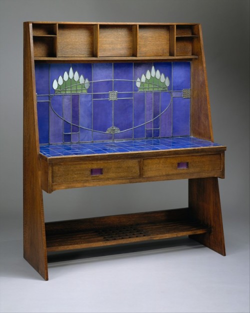 met-modern-art:Washstand by Charles Rennie Mackintosh, Modern and Contemporary ArtMedium: Oak, ceram