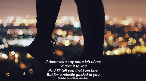 lyrics-station: Fall Out Boy // Heaven’s Gate... Photo by Christopher Sardegna on Unsplash
