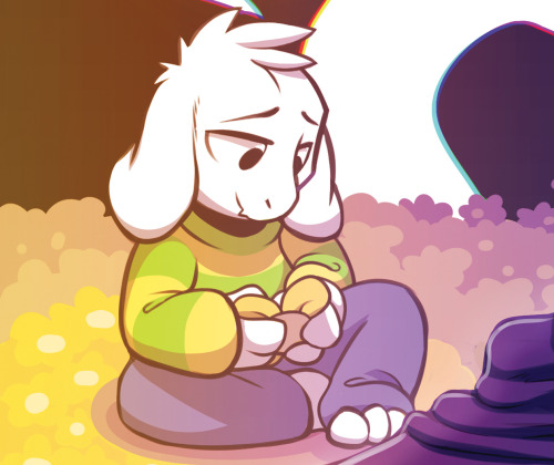 Something about Asriel just gets me like no character in the past has before. Gosh. my precious goat childI’ll have this as a big ol’ print available at Bronycon and Trotcon and other future cons, including copies on this super nice sparkly