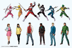 infinityarcentertainment:  BOOM! Studios has revealed the complete character designs for the morphed and unmorphed Power Rangers for their upcoming Mighty Morphin’ Power Rangers comic series drawn by Hendry Prasetya.