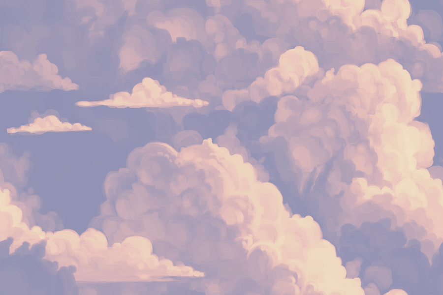 I made another seamless repeating tile! Because clouds are fun to paint. You can use this for the background on your tumblr (don’t do anything else with it though, and don’t claim it’s yours) just set it to tile, and it will fill the whole background...