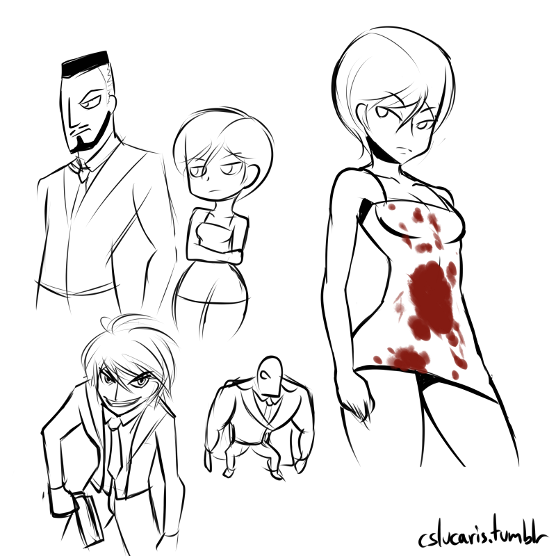 #82 10/26/14 Sketches from last week. Gonna be really busy next week so I may not