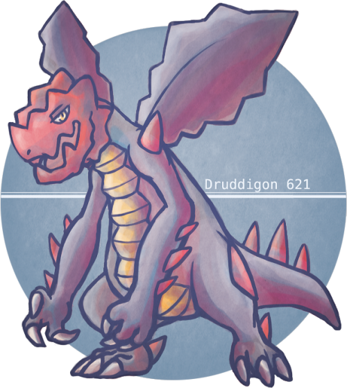 pikanumber:   Druddigon 621 - Pika Number Challenge!   Hiatus over! Have a dragon cla