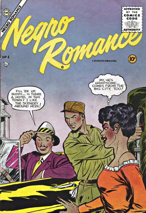 Vintage Magazine Cover #23: Negro Romance comic book, May 1955. See a scan of the complete issue her
