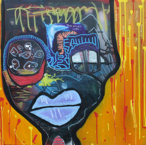 cweaverarts:  Liquid Circles (2x2’) (11/13/14)Mixed Media on Canvas