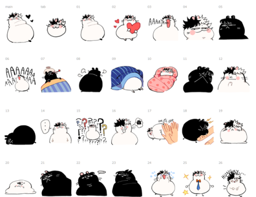 c2oh:  NEW STICKER SET SOONtmit’s currently under review. Once again I have to see if slapping a hamster’s ass is considered violence.