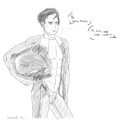 stoned-levi:  “Hey girlies, doesn’t your captain look sexy in his zero suit?” INSPIRED BY THE BEST HEADCANON ON THE PLANET X. that may or may not be the same suit Brera Sterne wears but whatev. Shingeki no Space every day week month year