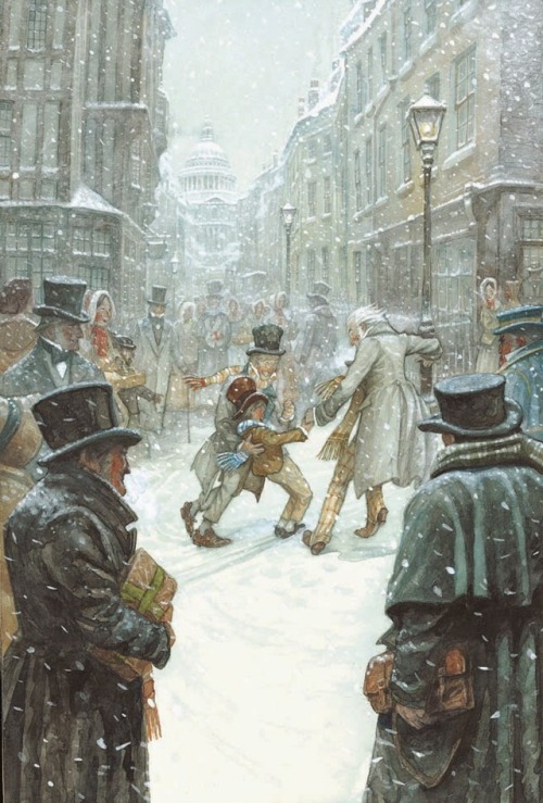 iclassicscollection: Charles Dickens - A Christmas Carol (1843)illustrations by PJ. Lynch