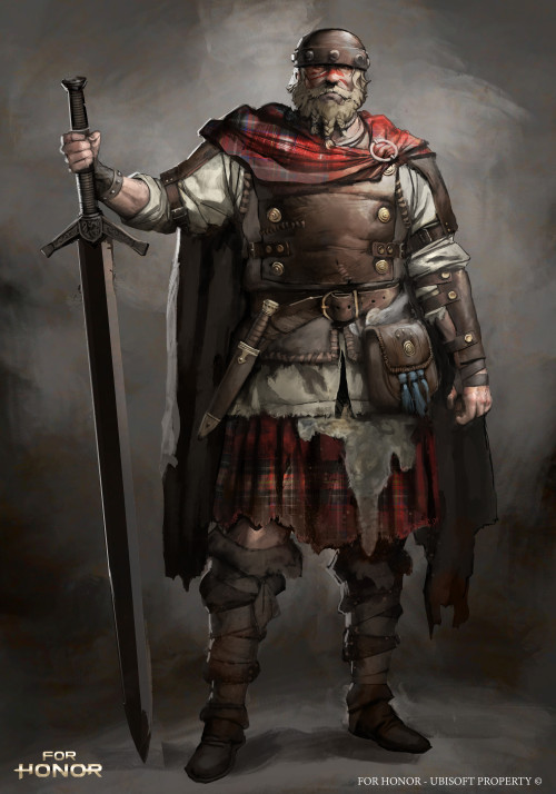 wearemercs:For Honor - Highlander character concept by Guillaume Menuel