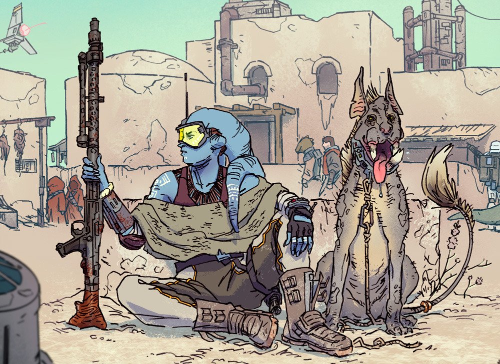 konradwerks: Sketch that went a little too far and turned into a mock cover. Sometimes