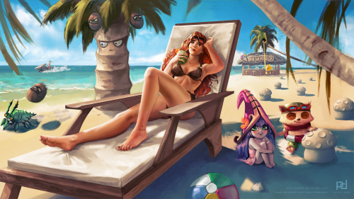 League of Legends - At the Beach by patrickdeza