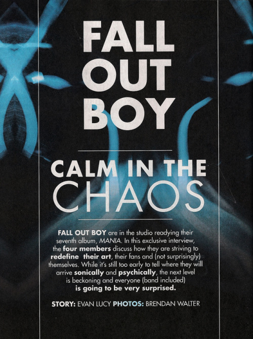 disloyalorder:fall out boy | AP magazine 347.2 |  click to enlarge