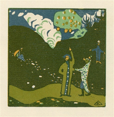 Wassily Kandinsky Woodcut ‘Apfelbaum’ 1911.(Source: artnet.com - Goldmark Gallery, Rutland)